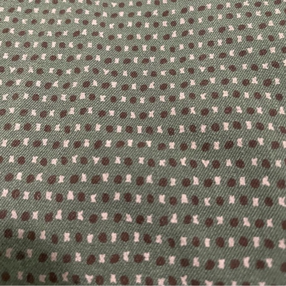 LOFT Modern Style Pants Size 8 Gray Pink Geometric Design - Picture 8 of 10